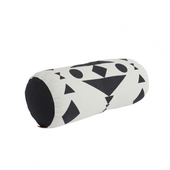  OYOY CYLINDER cushion, black/white