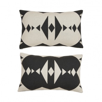  OYOY cushion HOPI knit, dark grey/white