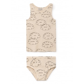  BOBO CHOSES Clouds Set T-Shirt & Slip