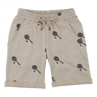  Soft Gallery Gabriel Shorts Tan melange, AOP Matchpoint