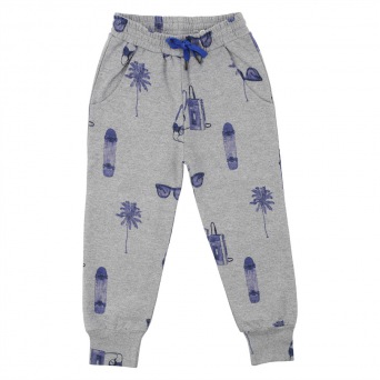  Soft Gallery Jules Pants Grey melange, AOP Summertime 