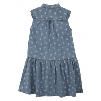  Soft Gallery Adora Dress Light denim, AOP Palmo