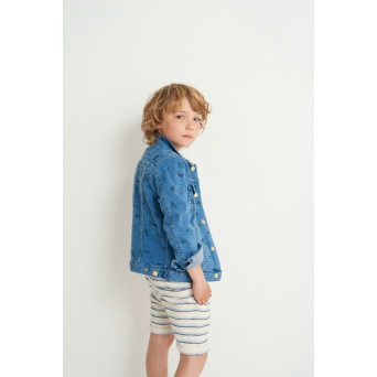  Soft Gallery Gabriel Shorts Indigo stripe 