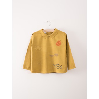  BOBO CHOSES Buttons Blouse Sea Junk Embr.