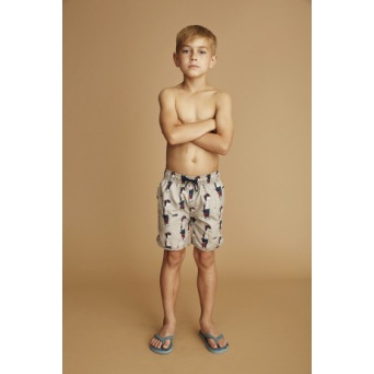  Soft Gallery Oliver Swim Pants, AOP Dude / Oxford Tan