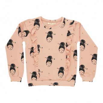  Soft Gallery Lane Sweatshirt, AOP Arrowgirl / Rose cloud