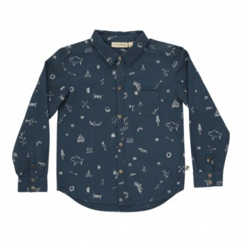  Soft Gallery Roy Shirt, AOP Tribe / Mediterranea