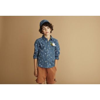  Soft Gallery Roy Shirt, AOP Tribe / Mediterranea