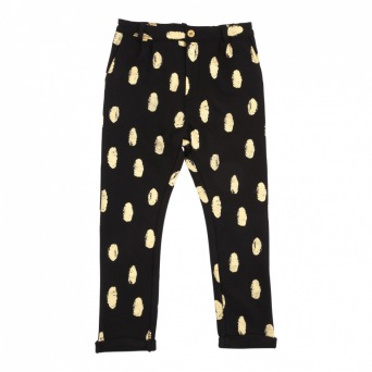  Soft Gallery Zeus Pants, AOP Goldie / Jet Black