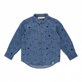  Soft Gallery Severin Shirt, AOP Artist / Coast