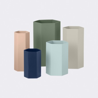  ferm LIVING Hexagon Vase - Rose