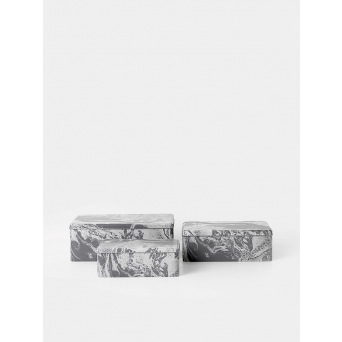  fermLIVING Tin Boxes - Marble (set of 3)