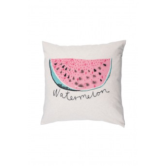  Soft Gallery  Pillow Watermelon w. Emb. - Cream Melange 