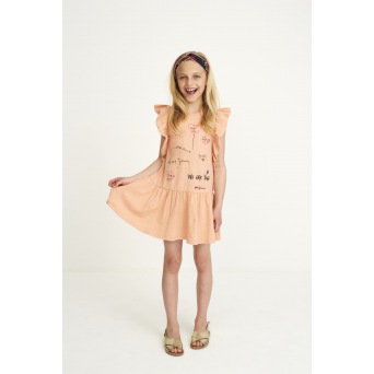  Soft Gallery Alberte Dress, Apricot, Hey Love