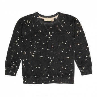  Soft Gallery Silas Sweatshirt, AOP Terazzo Black