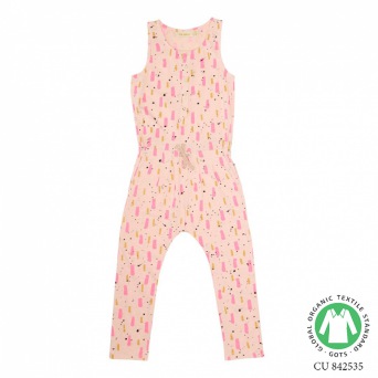  Soft Gallery Serpentine Jumpsuit, Peach Parfait, AOP Beat