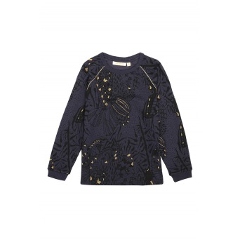  Soft GAllery Signe Sweatshirt, Outer Space, AOP Wings