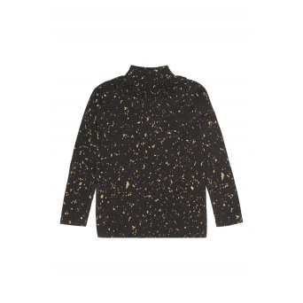  Soft Gallery  Fayenne Top, Jet Black, AOP Flakes Gold