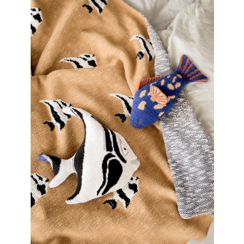  fermLIVING Stripy Fish Blanket