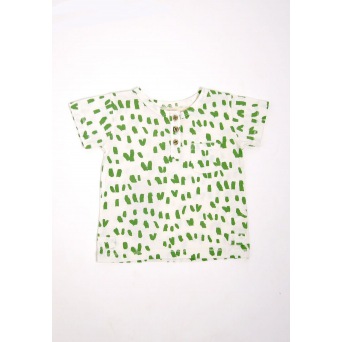  nadadelazos buttoned T-Shirt GRASS