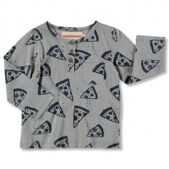  nadadelazos buttoned T-Shirt PIZZAS