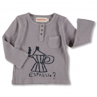  nadadelazos buttoned T-Shirt ESPRESSO