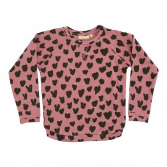  Soft Gallery Anouck Sweatshirt, AOP Hearts Black