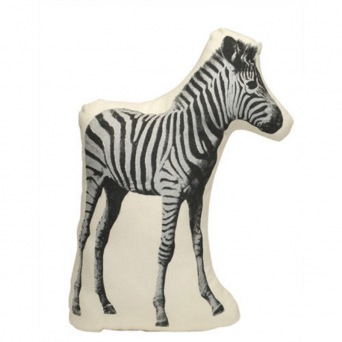  Areaware Kissen Zebra, schwarz-weiss