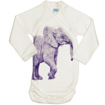  Areaware Body Elefant, grau-weiss