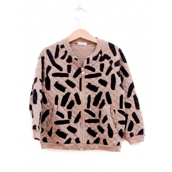  Picnik Bomber Sweater-Animal Print