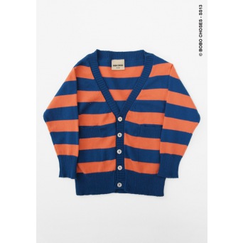  BObo Choses Strickjacke STRIPES, blau