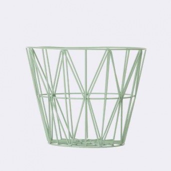  ferm LIVING Wire Basket - Mint - Medium