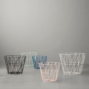  ferm LIVING Wire Basket - Mint - Medium