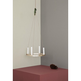  ferm LIVING Candle Holder Circle, Messing