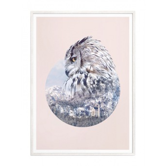   Faunascapes Geometric Poster OWL von WhatWeDo