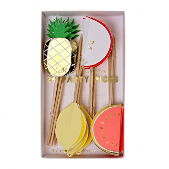  Meri Meri - Party Früchte Picks - Fruit Party Picks