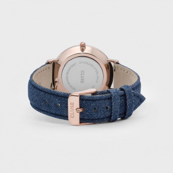  CLUSE La Bohème Rose Gold White/Blue Denim