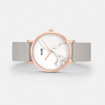  CLUSE watch La Roche Rose Gold White Marble/Grey