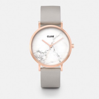  CLUSE watch La Roche Rose Gold White Marble/Grey