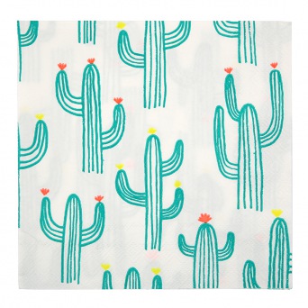  Meri Meri  - Servietten Kaktus - Large Cactus Napkin