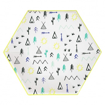  Meri Meri - Pappteller Tipi - Lets Explore Large Plate