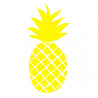  MIMI´lou Wandsticker `Just a touch - Ananas`