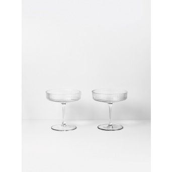  fermLIVING Ripple Champagne Saucer (set of 2)