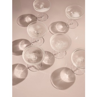  fermLIVING Ripple Champagne Saucer (set of 2)