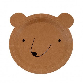  Meri Meri - Pappteller Bär - Small Bear Napkin