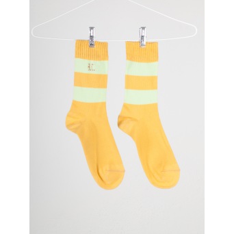  Bobo Choses short socks yellow/green STRIPES