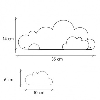  TRESXICS Shelf cloud & 4 grey cloud stickers