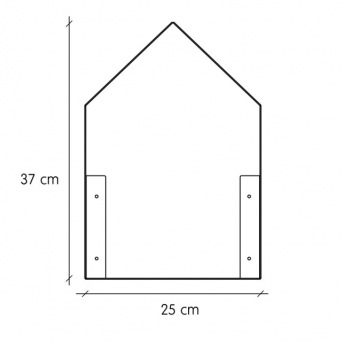  TRESXICS Black tall House shelf