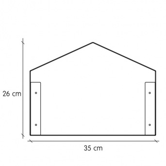  TRESXICS Black house shelf 