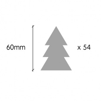  TRESXICS Reusable sticker fir tree, grey